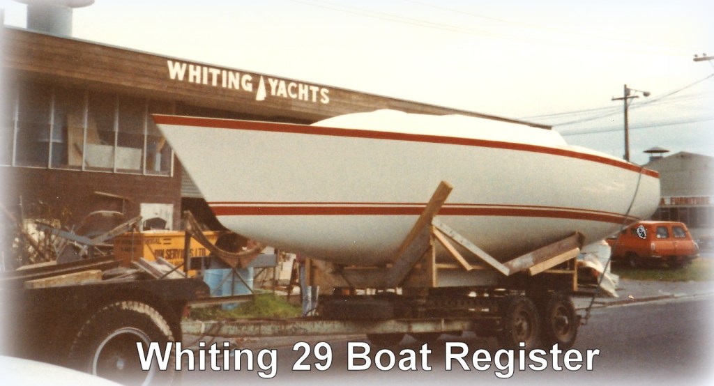 Whiting 29 Boat Register.