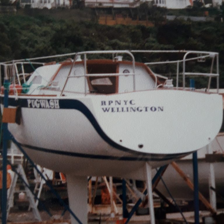 Whiting 29 yacht pugwash under construction in Wellington