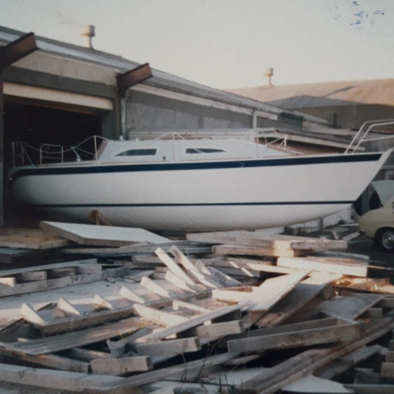 Whiting 29 yacht pugwash under construction in Wellington